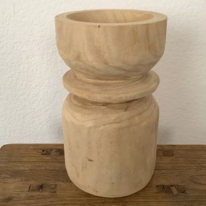 Target Threshold wood candle holder